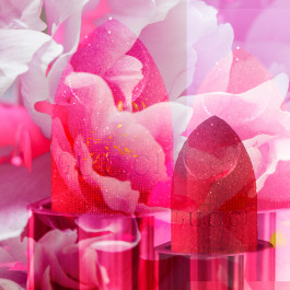 lipstick, product photo, digital collage